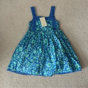 Joie Blue Floral Kids Dress - Size 5 NEW!